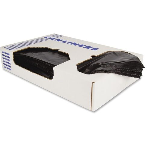 Heritage H8647HK Low-Density Can Liners, 56 gal, 0.7 mil, 43 x 47, Black, 100/Carton in Kuwait