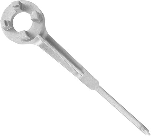 ARTIBETTER metal plug bung wrench 55 gallon drum tool metal bung opener plug gallon barrel open barrel opener lid remover for barrel bucket lid opener disassembler bottle opener wrench in Saudi Arabia