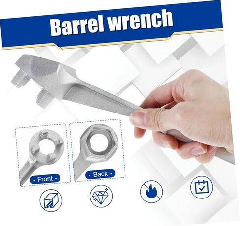 ARTIBETTER metal plug bung wrench 55 gallon drum tool metal bung opener plug gallon barrel open barrel opener lid remover for barrel bucket lid opener disassembler bottle opener wrench in Saudi Arabia