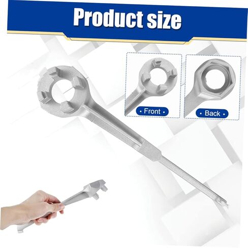 ARTIBETTER metal plug bung wrench 55 gallon drum tool metal bung opener plug gallon barrel open barrel opener lid remover for barrel bucket lid opener disassembler bottle opener wrench in Saudi Arabia