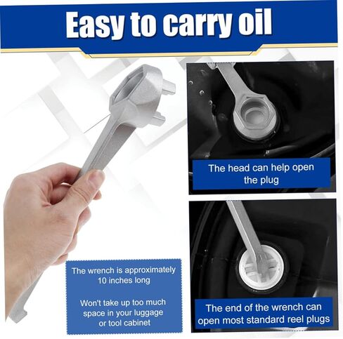 ARTIBETTER metal plug bung wrench 55 gallon drum tool metal bung opener plug gallon barrel open barrel opener lid remover for barrel bucket lid opener disassembler bottle opener wrench in Saudi Arabia