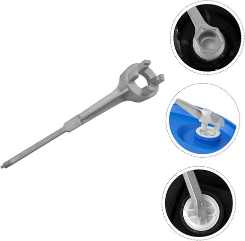 ARTIBETTER metal plug bung wrench 55 gallon drum tool metal bung opener plug gallon barrel open barrel opener lid remover for barrel bucket lid opener disassembler bottle opener wrench in Saudi Arabia