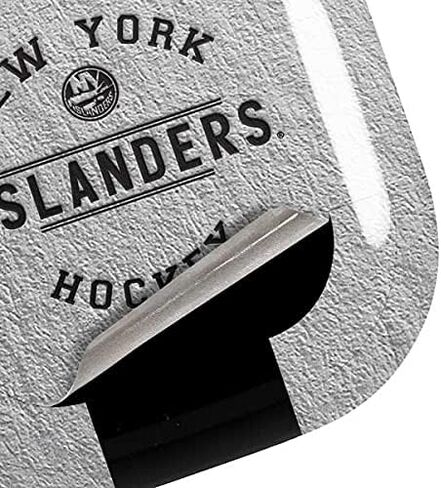 غلاف صوتي من Skinit متوافق مع Samsung Galaxy Buds Pro - تصميم نص أسود مرخص رسميًا من NHL New York Islanders in Kuwait