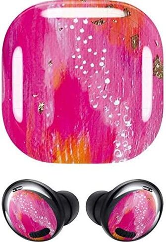Skinit Decal Audio Skin Compatible with Samsung Galaxy Buds Pro - Etta Vee Gold Dust Design in Saudi Arabia