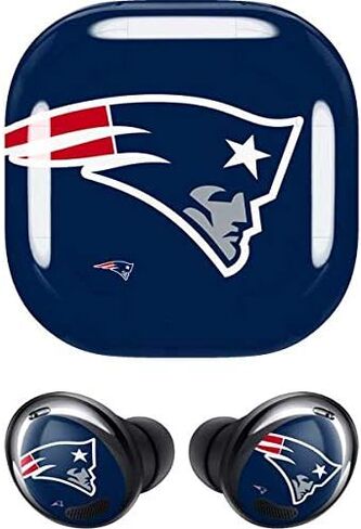 Skinit Decal Audio Skin Compatible with Samsung Galaxy Buds Pro - Officially Licensed NFL New England Patriots Large Logo Design in Saudi Arabia