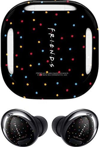 Skinit Decal Audio Skin Compatible with Samsung Galaxy Buds Pro - Officially Licensed Warner Bros Friends Polka Dots Design in Saudi Arabia