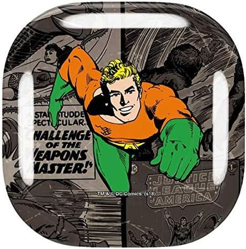Skinit Decal Audio Skin Compatible with Samsung Galaxy Buds Pro - Officially Licensed Warner Bros Aquaman Mixed Media Design in Saudi Arabia
