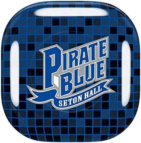Skinit Decal Audio Skin Compatible with Samsung Galaxy Buds Pro - Officially Licensed Pirate Blue Seton Hall Design in Saudi Arabia