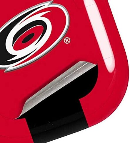 غلاف صوتي من Skinit متوافق مع Samsung Galaxy Buds Pro - تصميم خلفية صلبة مرخص رسميًا من NHL Carolina Hurricanes in Saudi Arabia