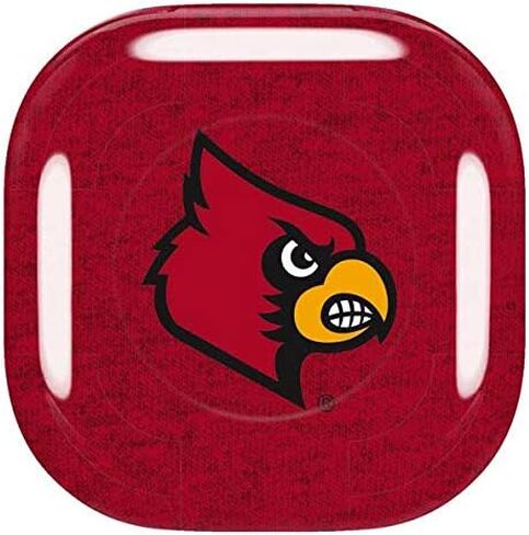 Skinit Decal Audio Skin Compatible with Samsung Galaxy Buds Pro - Officially Licensed Louisville Red Background Design in Saudi Arabia