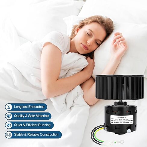 S99080274 محرك مروحة الحمام ومجموعة عجلة النفخ مع مطاط تركيب المحرك S99100412، تدفق هواء عالي ضوضاء منخفضة، يناسب ACS120L ACS130 HS120L HS130 MS120L MS130 MHS120L NS120L NS130 S120L S120FL S130 in Kuwait