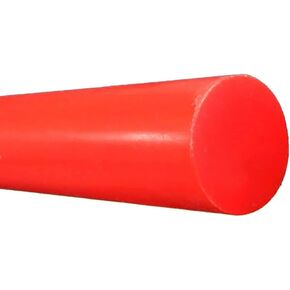 Vibration damping bar, Soft Solid Polyurethane Rod - Wear-Resistant, Shock-Absorbing Rubber Round Bar, 1PC Metric PU Rod(50mm X 500mm) in Kuwait