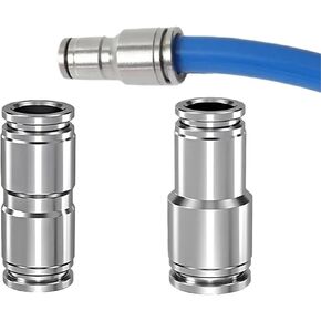 10 قطعة 304 الفولاذ المقاوم للصدأ PU PG موصل سريع هوائي لتوصيل أنابيب الهواء (4 مللي متر-16 مللي متر) عنصر تخفيض مستقيم (PG6-4) in Kuwait