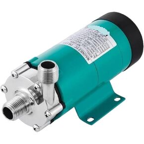 Magnetic Beer Pump Homebrew Brewing MP-15RP Food Grade 304 Stainless Steel High Temperature 120 ℃ 1/2" MPT for Brewery Bar in Kuwait