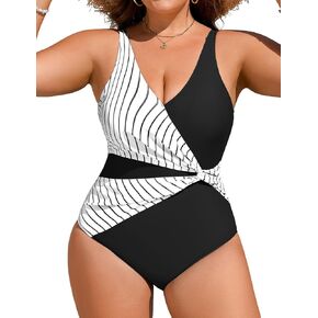 زائد حجم قطعة واحدة ملابس السباحة النساء المايوه البطن التحكم رفع متواضع مايوهات السباحة الأشرطة قابل للتعديل XL-5XL in Kuwait