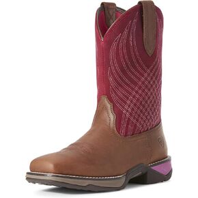 Ariat Womens Anthem VentTEK Western Boot Chocolate Chip/Turquoise 8 Wide in Kuwait