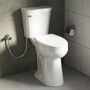 مراحيض طويلة لكبار السن 21 بوصة، مرحاض Los Flexi Comfort & High، وعاء ممدود ومقعد ناعم الإغلاق، 1.28 GPF مرحاض طويل جدًا للمعاقين مع تدفق سيفوني فعال و12 بوصة خشنة in Kuwait