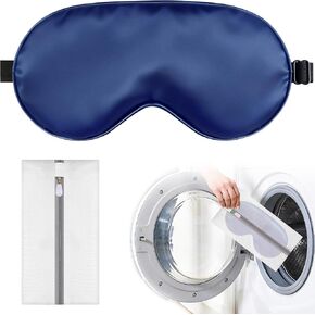 Silk Sleep Mask for Sleeping, Blackout Eye Mask with Adjustable Strap, Lightweight & Comfortable Blindfold for Women & Men, Includes Protective Laundry Bag for Eye Cover(Green) in Kuwait