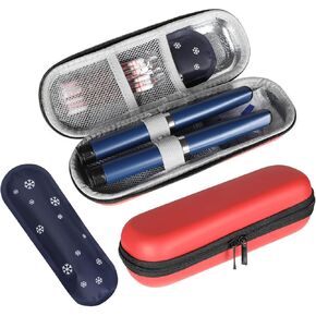 Insulin Cooler Travel Case for Diabetic Supplies Red Insulin Pen Storage Compact with One Ice Pack for Daily Life and Trip in Kuwait