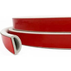 شريط ختم مطاطي من الإسفنج الأبيض، شريط عازل للطقس من مطاط EPDM ذاتي اللصق على شكل حرف D للمركبات الترفيهية والقوارب والسيارات والشاحنات والبحرية وأبواب/نافذة المرآب والمزيد، العرض: 3/4 بوصة؛ الارتفاع: 3/8 بوصة، الطول: 13 قدم in Kuwait