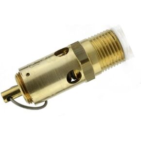 SRV390-1/2-165 صمام تخفيف ضغط الهواء - لاستبدال أجزاء ضاغط كونرادر - صمام تخفيف ضغط الخزان الآمن / صمام إيقاف الخزان - 1/2 بوصة NPT165 PSI 304 SCFM L: 2-3/4 بوصة 250 درجة فهرنهايت نحاس in Kuwait