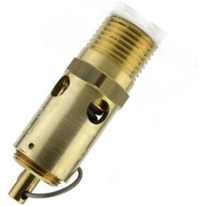 SRV390-1/2-150 صمام ضغط تخفيف ضغط الهواء - لاستبدال أجزاء ضاغط كونرادر - صمام تخفيف ضغط الخزان الآمن / صمام إيقاف الخزان 1/2 بوصة NPT150 ​​PSI 278 SCFM L: 2-3/4 بوصة 250 درجة فهرنهايت نحاس in Kuwait
