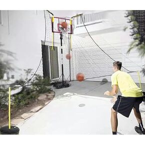 Basketball Rebounder Shot Returner Outdoor Return Net Attachment Large Hoop for BackCourt Trainer for Shooting Easy Assembly in Saudi Arabia