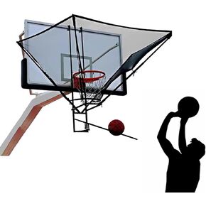 Wall Mounted Basketball Hoop Rebounder Shot Returner Hanging Attachment Net for Metal Rotating Return Chute in Saudi Arabia