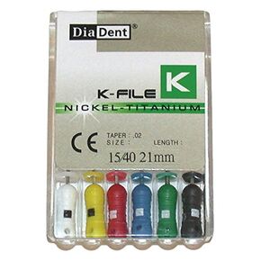 DiaDent 502-114 K-File, 21mm Length, 80 Tip Size, Pack of 6 in Saudi Arabia
