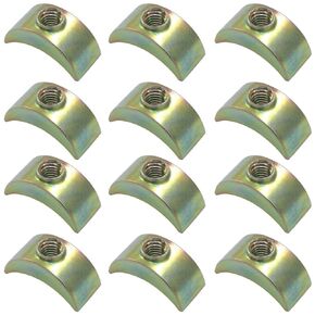 12 حزمة من صواميل نصف القمر M6، ملحقات أثاث الغسالة، فاصل موصل، أجهزة موصل ثابتة لتجميع الأثاث/عشاق DIY in Kuwait