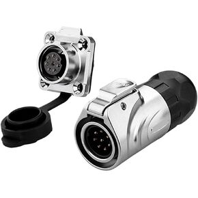 LP16 8-pin aviation and socket metal round PIN pin power signal industrial connector(Flange female seat) in Kuwait