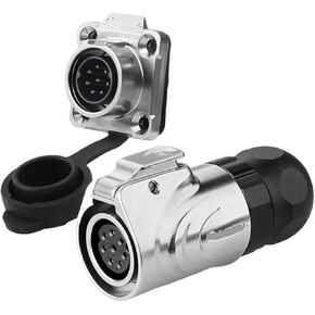 LP-16 connector 8-pin female male metal flange box installation aviation socket(Flange reverse installation) in Kuwait