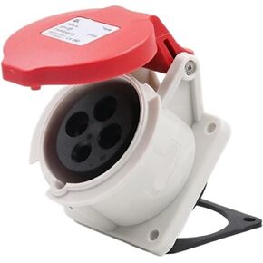 Industrial socket connector aviation TYPR5618 (16A4 core) straight seat in Kuwait