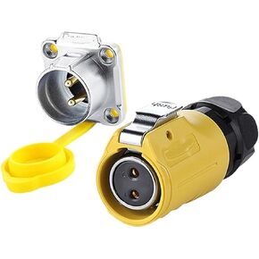 LP-20 female male aviation socket 2-pin yellow reverse IP68 connector UL(Female plug) in Kuwait