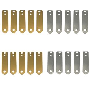 20PCS Zinc Sheet Copper Sheet 10 Each Electrode Strip Set Lab Instruments Equipment Fruit Battery Experimental Accessory Primary School Science Project for Teaching Demonstration in Kuwait