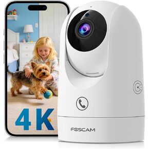 FOSCAM 4K 8MP Wireless Indoor Camera, Supports 2.4G/5G Dual-Band Wi-Fi Wireless Connection in Kuwait