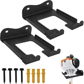 2Pcs Garage Organizer Trimmer Rack,Garden Power Tool Hanger Weed Whackers Holder Wall Mounted for Grass Trimmer, Hedge Trimmer, Garage Trimmer,Garage Organization Storage Shed Organizer in Saudi Arabia