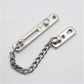Door Chain Lock,Chain Safe Buckle,Latch Safety Limiter,Home Door is Fixed by Chain, Security Inside The Anti-Theft, Safety Reinforcement,Insurance Buckle, Metal 2PCS (Co(Black) in Saudi Arabia