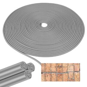 Backer Rod 1/4 Inch, 26 FT Rubber Foam Caulk Saver Concrete Expansion Joint Filler Weather Strip Seal for Gaps and Joints Gray (Gray-26FT) in Saudi Arabia