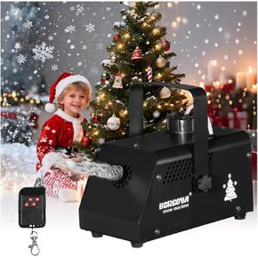 ماكينة ثلج احترافية مع جهاز تحكم عن بعد لاسلكي، معدن أسود، مخرج قابل للتعديل لعيد الميلاد، العروض المسرحية، الحفلات، حفلات الزفاف in Kuwait