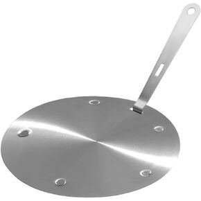 لوحة الحث الحراري مع مقبض قابل للإزالة لوازم المنزل المحمولة المصنوعة من الفولاذ المقاوم للصدأ للطهي لوحة توصيل متساوية، قطر 24 سم in Kuwait