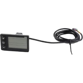 S866 دراجة كهربائية عرض LCD متر، عداد السرعة، عداد المسافات، 24 فولت 36 فولت 48 فولت لوحة تحكم سكوتر كهربائي مع قابس SM لمقود 0.9 بوصة أسود in Kuwait