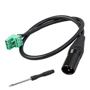 كابل XLR إلى 3-pin Phoenix XLR 3P أنثى إلى PHX3M NBKF/2EDG-5.08mm 3 Pin PCB برغي محطة كتلة محول موصل سلك لمكبرات الصوت والميكروفونات - 45 سم / 1.47 قدم in Kuwait