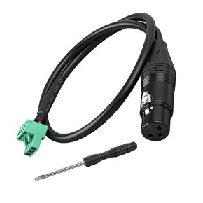 XLR to 3-pin Phoenix Cable XLR 3P Female to PHX3M NBKF/2EDG-5.08mm 3 Pin PCB Screw Terminal Block Adapter Connector Cord for Speakers Microphones - 45CM/1.47 FT in Kuwait