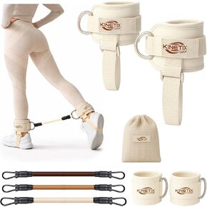 Ankle Resistance Bands with Cuffs, Resistance Bands for Women & Men, Durable Home Gym Accessories for Kickbacks, Hip & Glute Training, and Butt Lift Fitness in Saudi Arabia