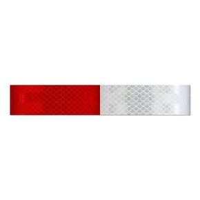 2" x 12" Reflective Strips 3M Diamond Grade Reflective Safety Tape, Red/White Conspicuity Markings w/DOT-C2 for Semi Trucks, Trailers, and Vehicles -25pk in Kuwait