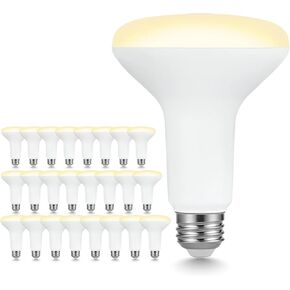 Sigalux BR30 Indoor LED Flood Bulbs for Recessed Cans, 7.5W (65W Replacement), 650LM, Soft White 2700K, Smooth Dimming, CRI 80, 110° Wide Beam, E26 Medium Base, Energy-Saving Lighting, 12 Pack in Kuwait