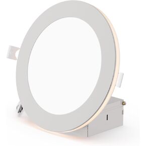 إضاءة LED سبوت نحيفة 6 بوصات من INFIBRITE مع ضوء ليلي 5CCT أبيض قابل للتحديد، بناء جديد 12 وات 1050LM Triac Dimmable 24 Pack in Kuwait