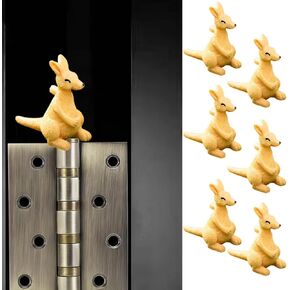 Cute Mini Creative Forest Animals, Waving Little Kangaroos Hinge Heads Decorative Topper Set 6PCS, Home Decoration,Magnetic Hinge Head Toppers Door Hinge in Kuwait