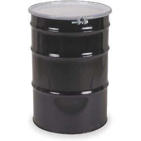 طبلة نقل، رأس مفتوح، 30 جالون، أسود in Kuwait